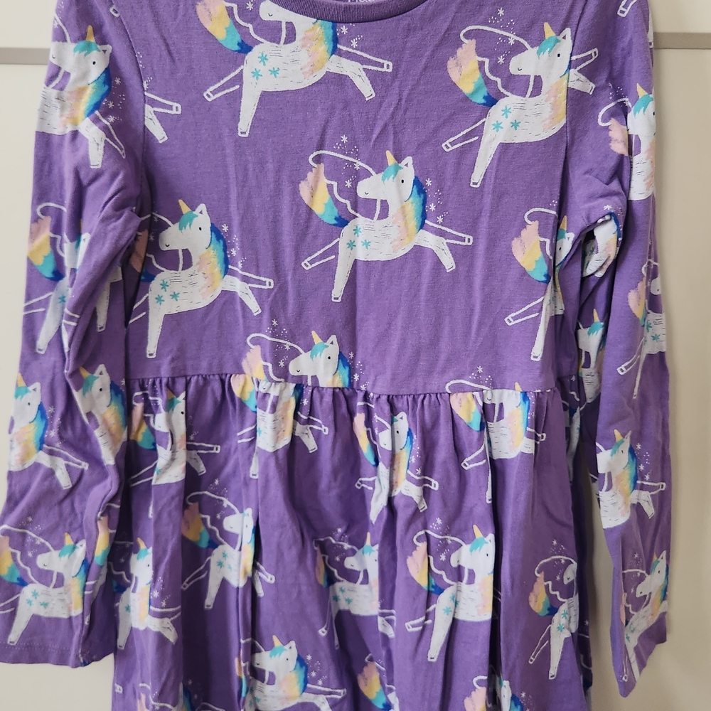 Marks & Spencer Purple Unicorn Kids Dress